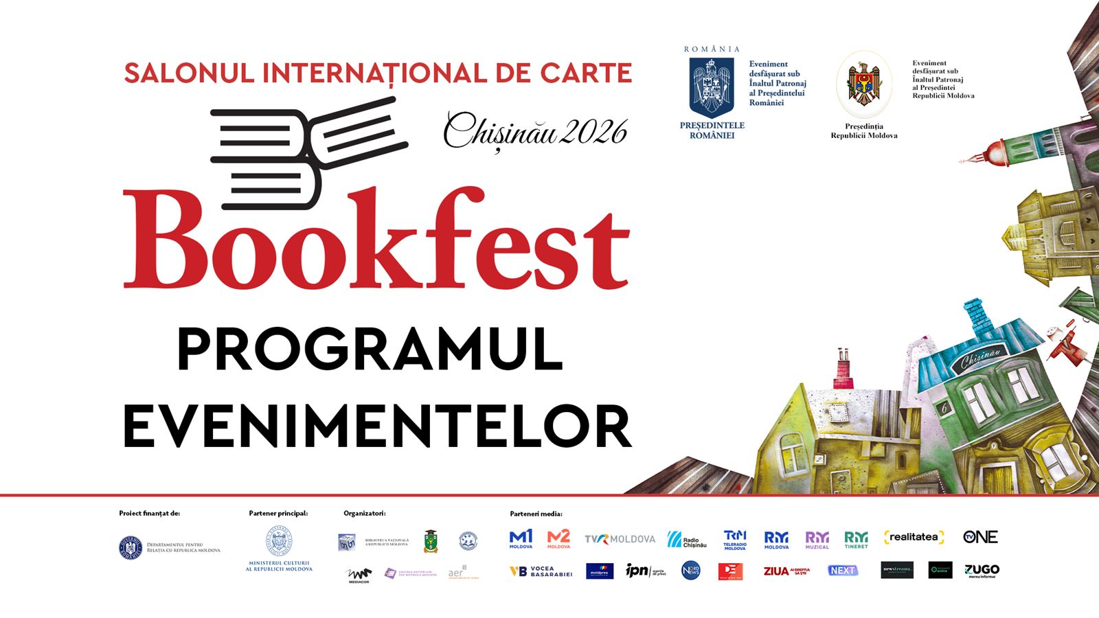 Programul evenimentelor Bookfest Chisinau 2026